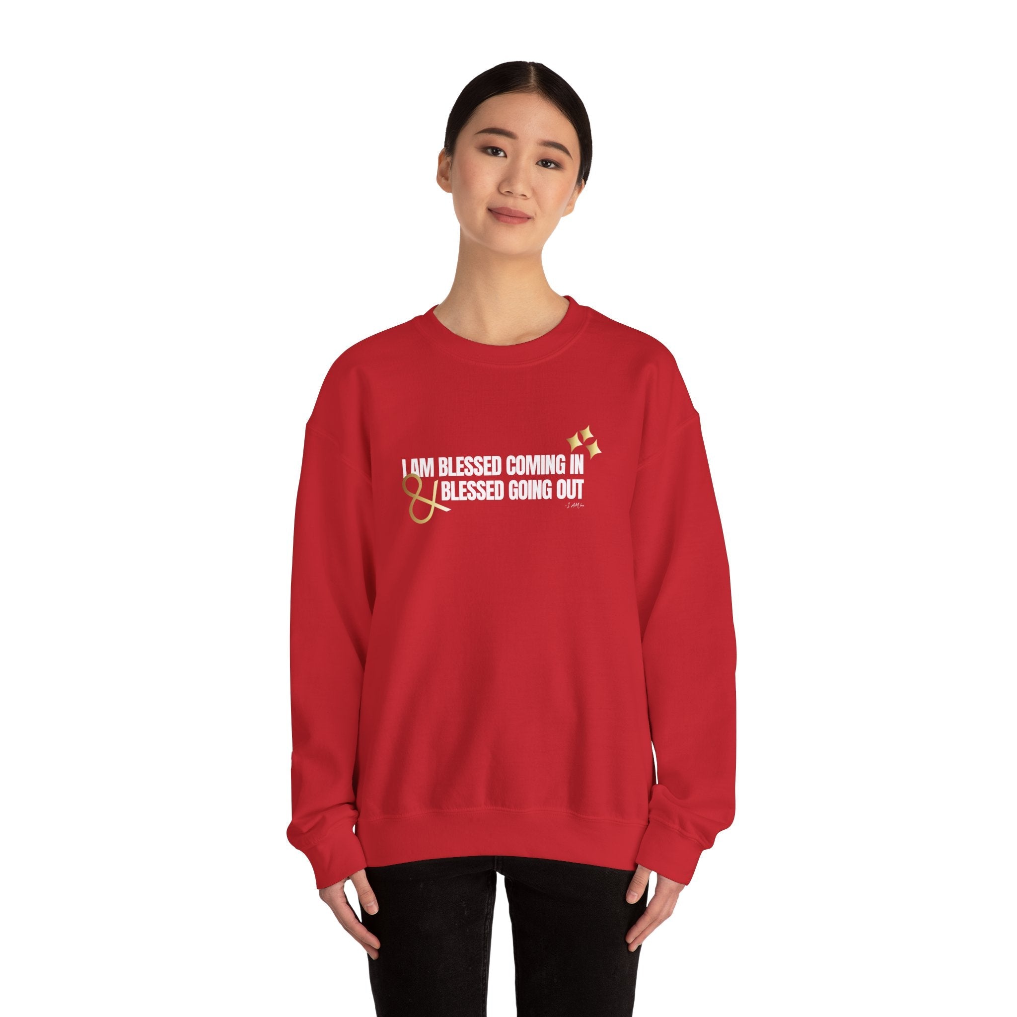 I Am Blessed Coming in Unisex Heavy Blend™ Crewneck Sweatshirt - TBM