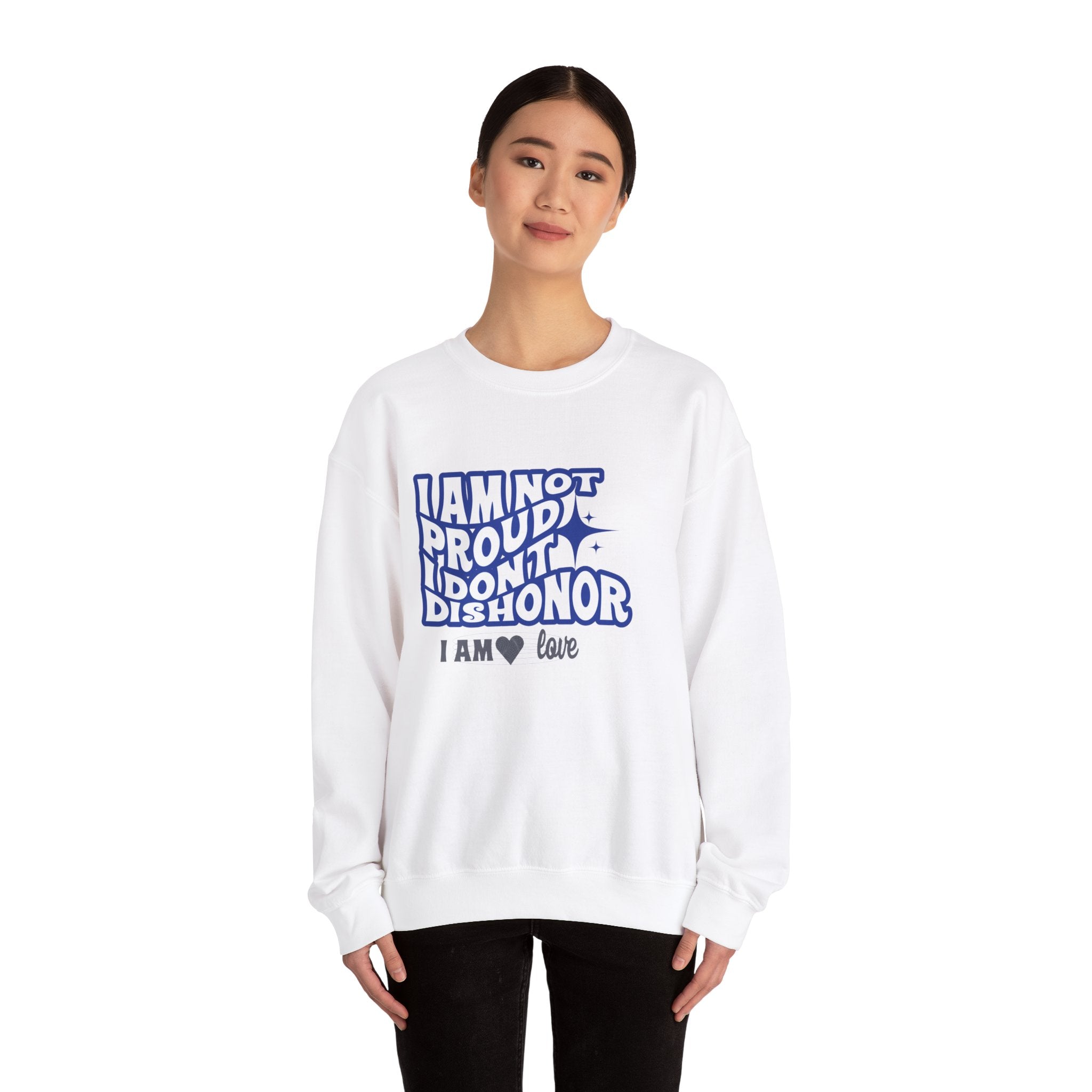 I am not Proud Unisex Heavy Blend™ Crewneck Sweatshirt - TBM