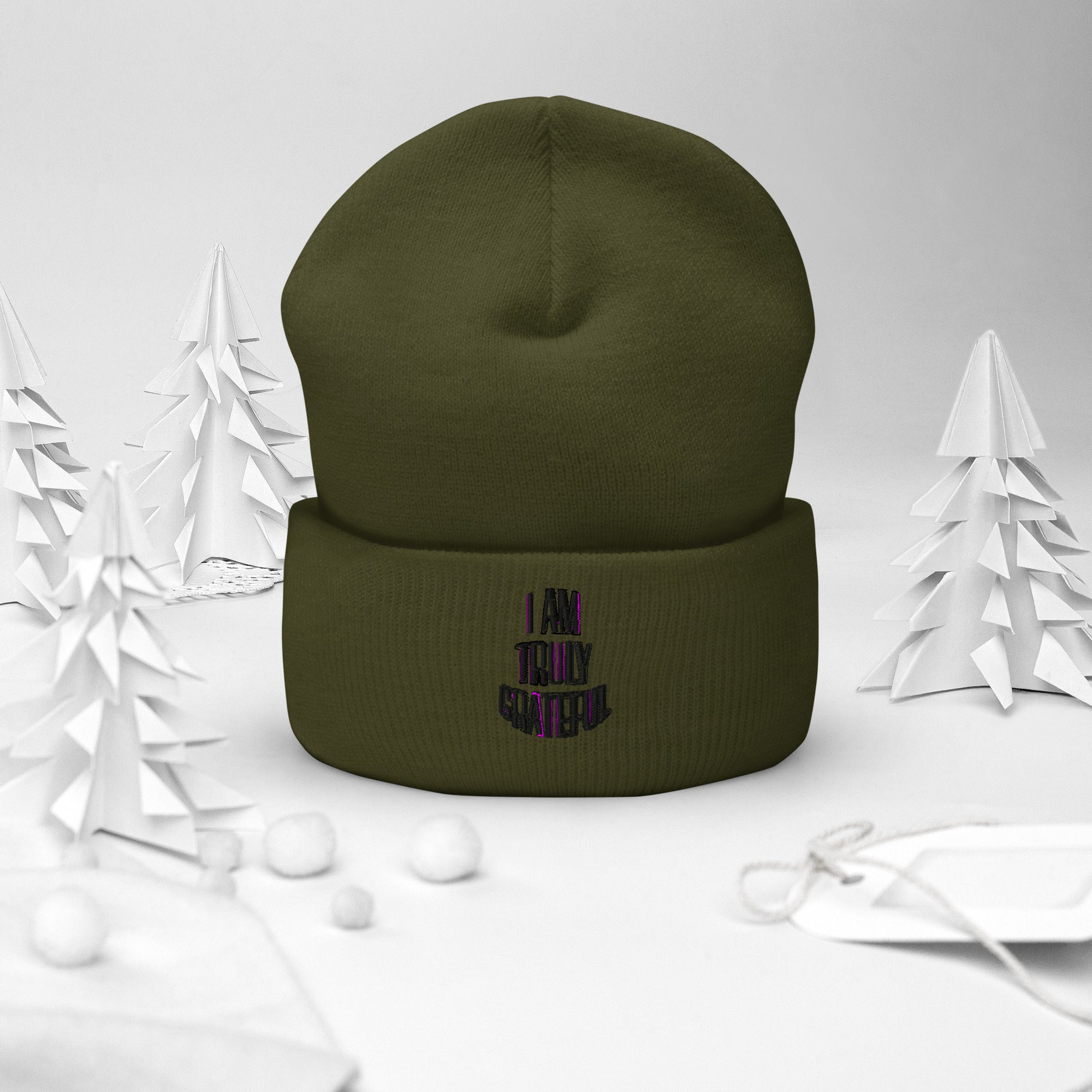 I AM TRULY GRATEFUL Cuffed Beanie - TBM