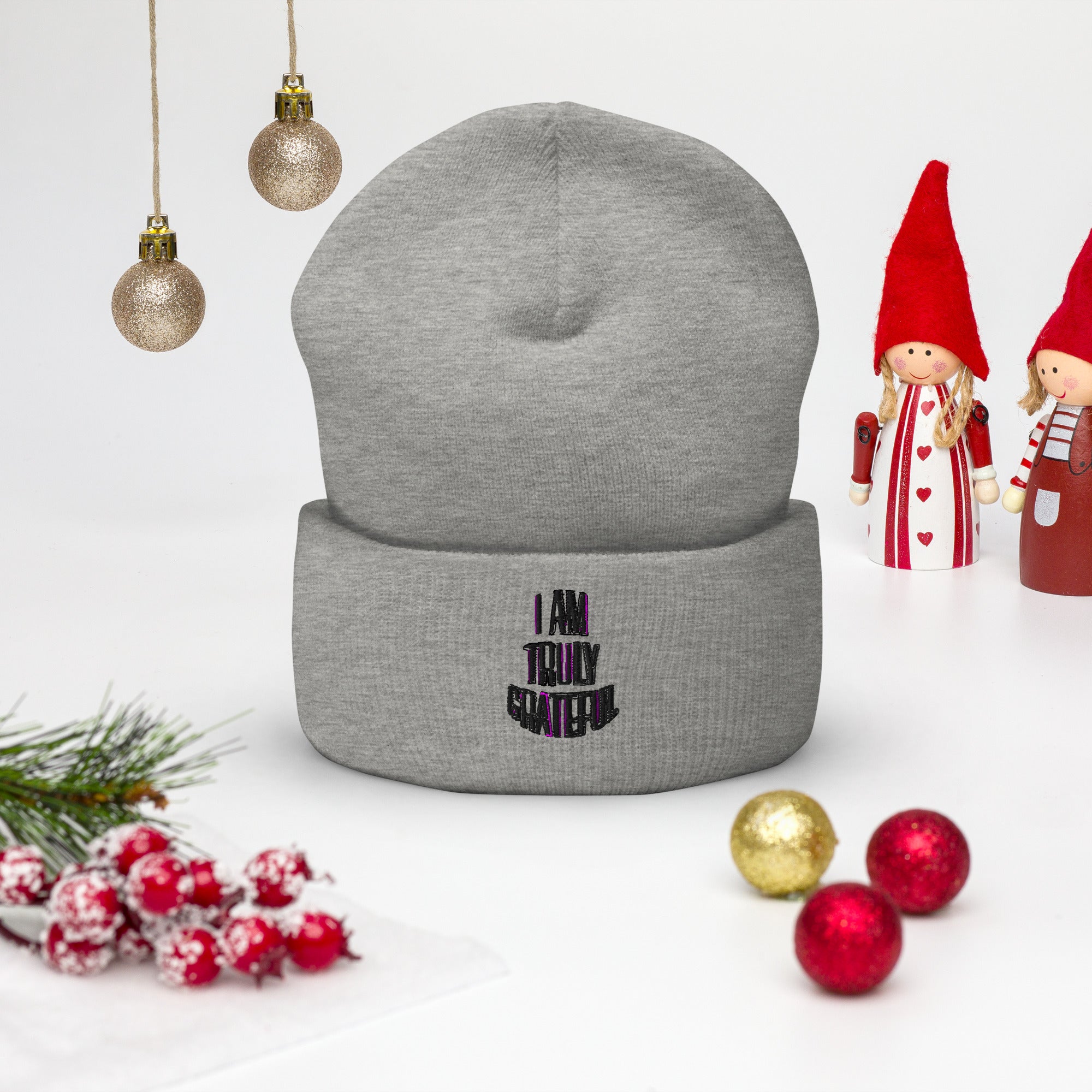 I AM TRULY GRATEFUL Cuffed Beanie - TBM