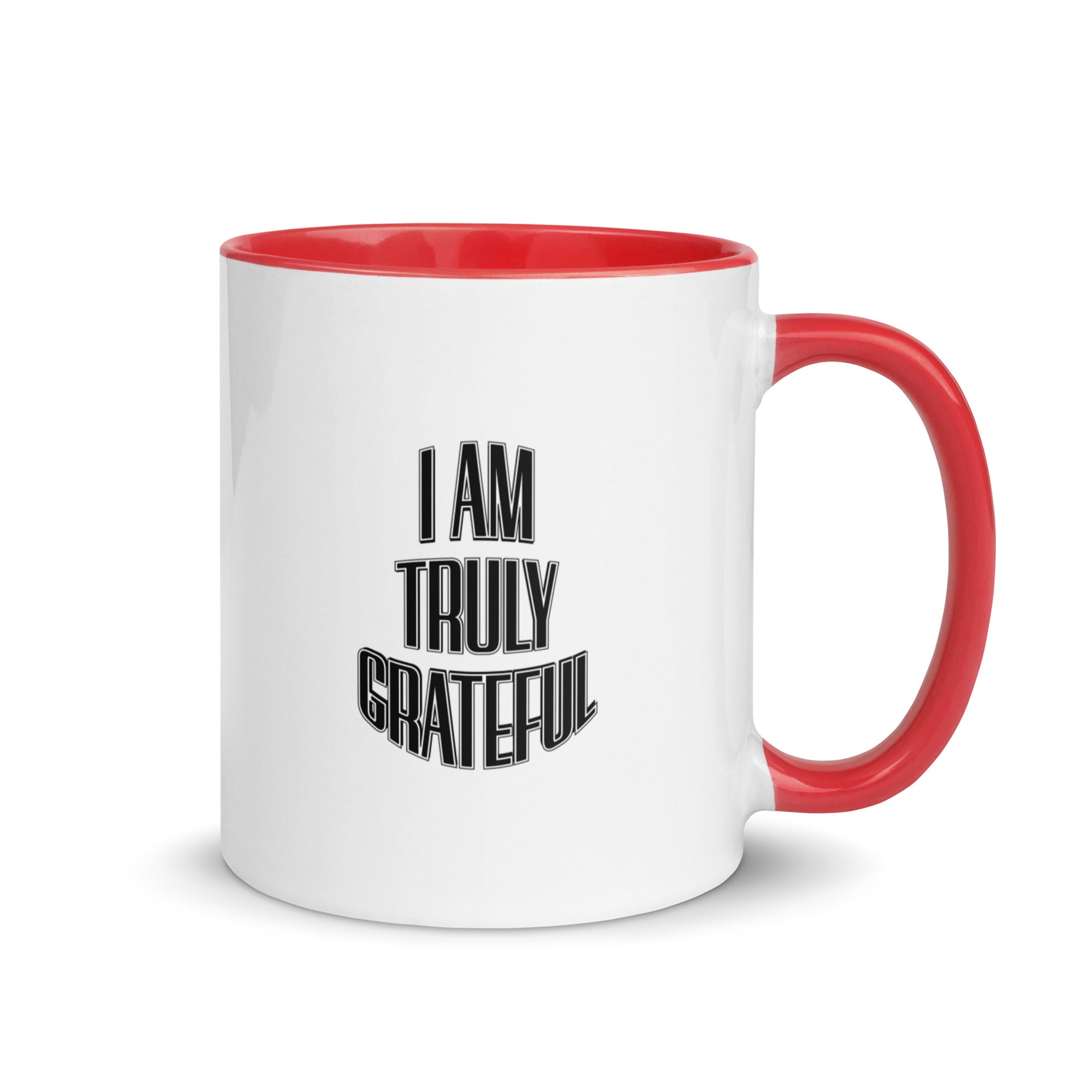 I AM TRULY GRATEFUL Mug with Color Inside - TBM