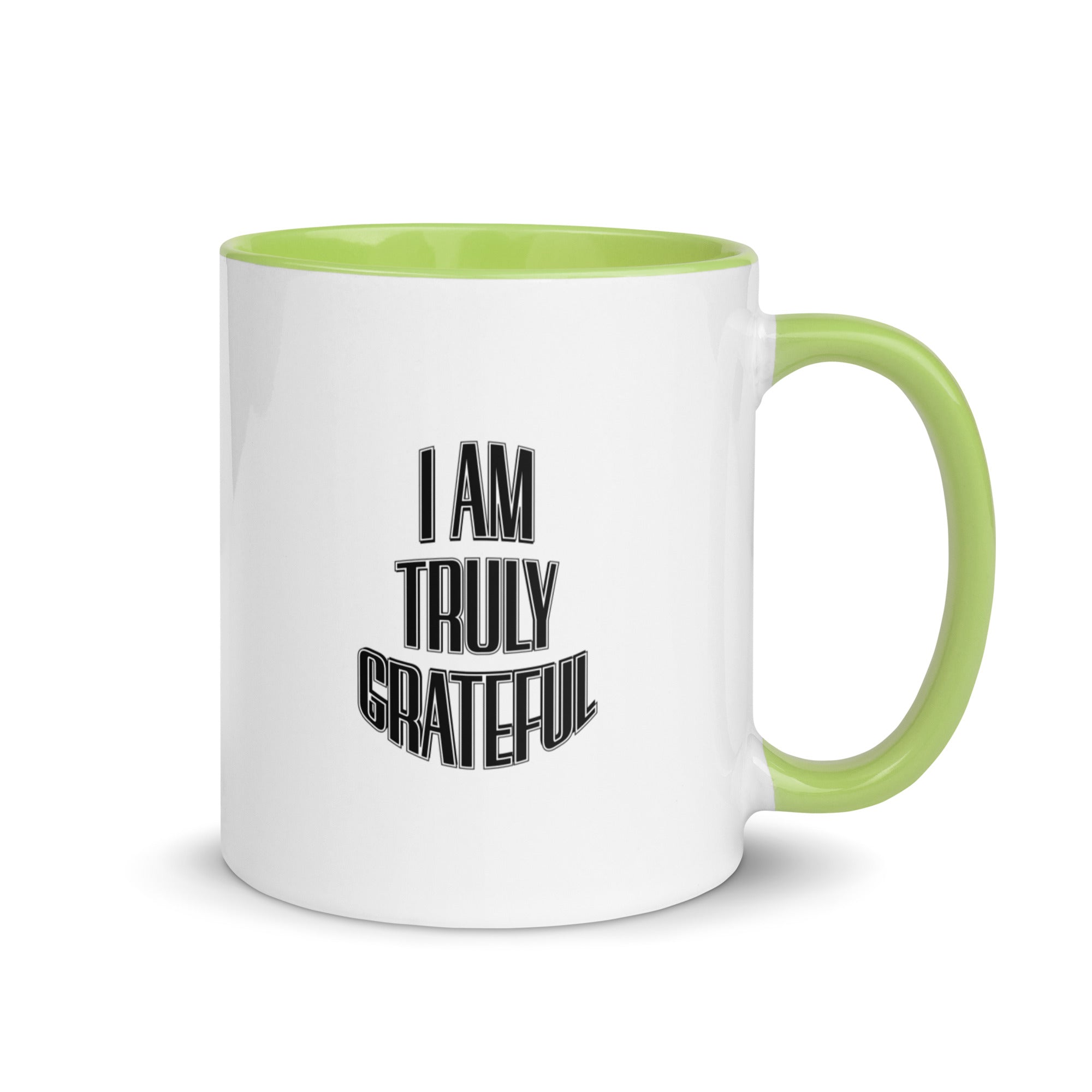I AM TRULY GRATEFUL Mug with Color Inside - TBM