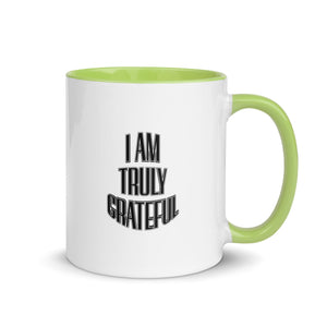 I AM TRULY GRATEFUL Mug with Color Inside - TBM