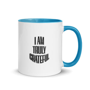 I AM TRULY GRATEFUL Mug with Color Inside - TBM