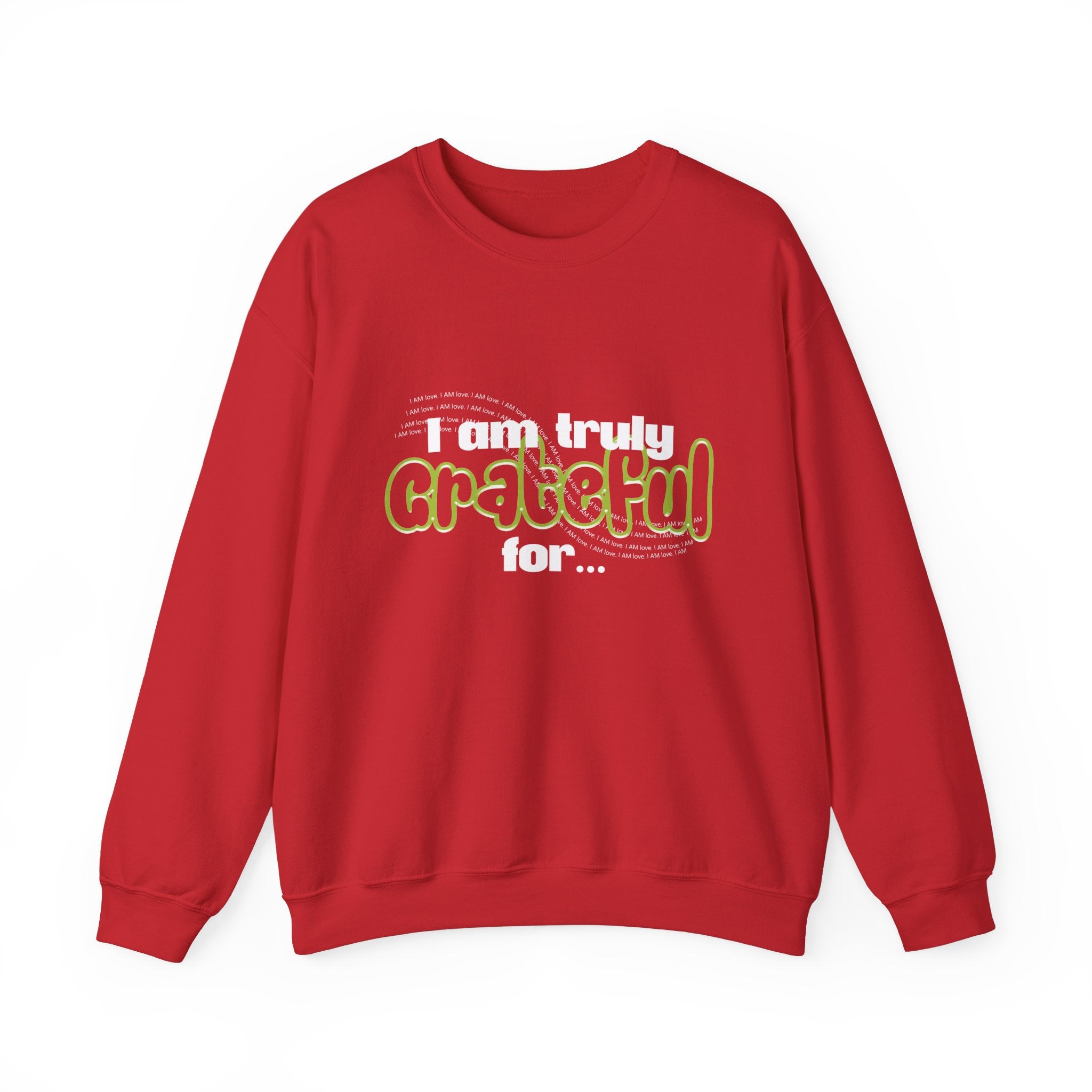I Am truly grateful Unisex Heavy Blend™ Crewneck Sweatshirt - TBM