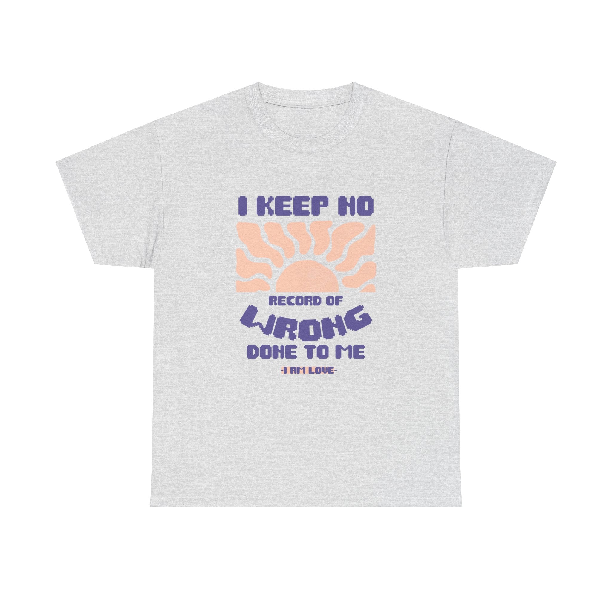 I keep no Record of wrong done to me Unisex Heavy Cotton Tee - TBM