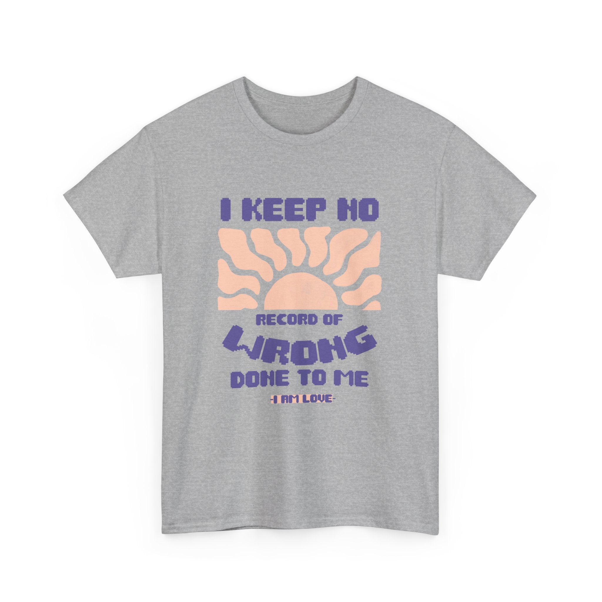 I keep no Record of wrong done to me Unisex Heavy Cotton Tee - TBM
