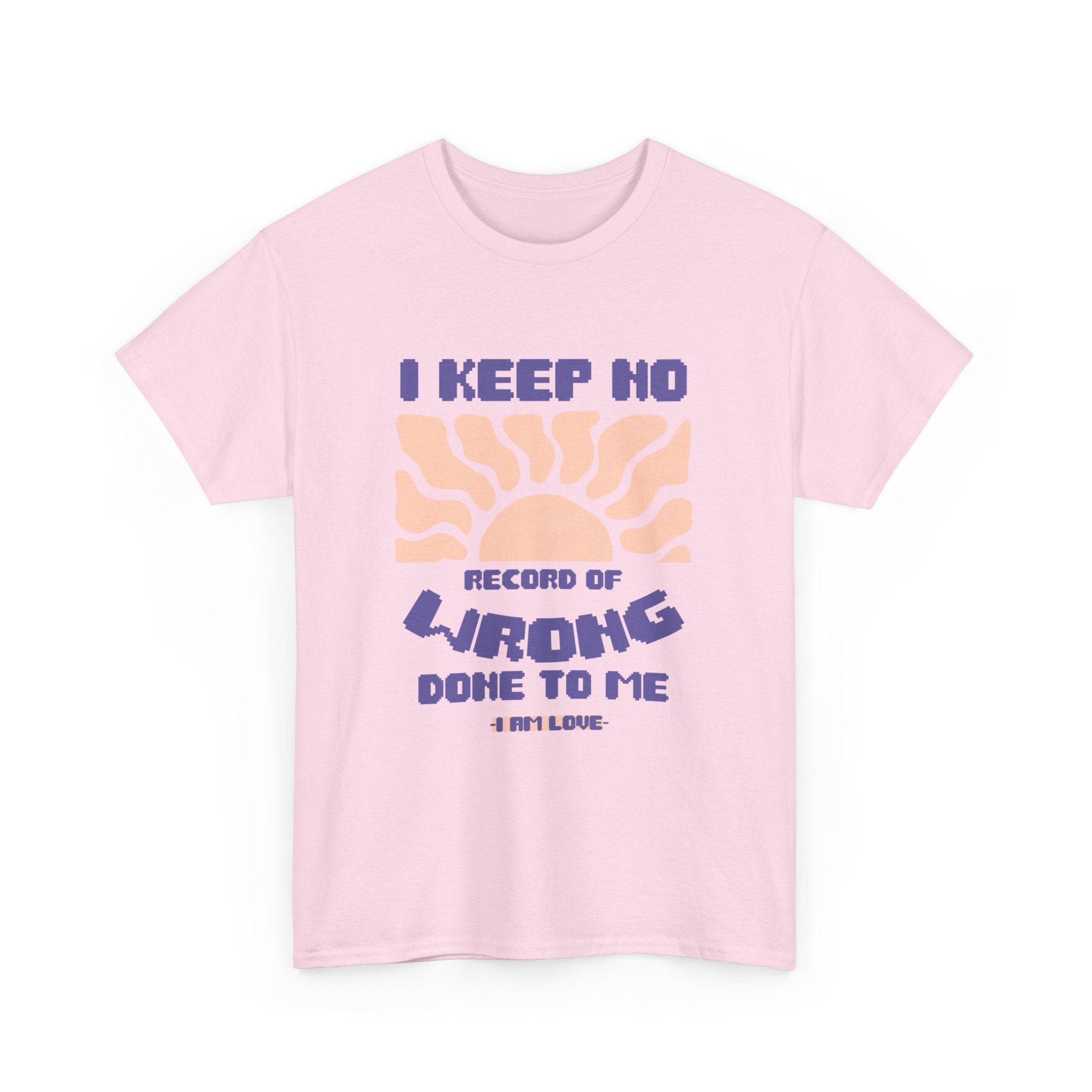 I keep no Record of wrong done to me Unisex Heavy Cotton Tee - TBM