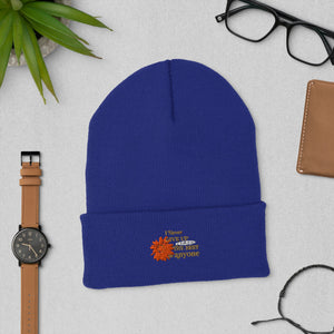 I Never Give Up Cuffed Beanie - TBM