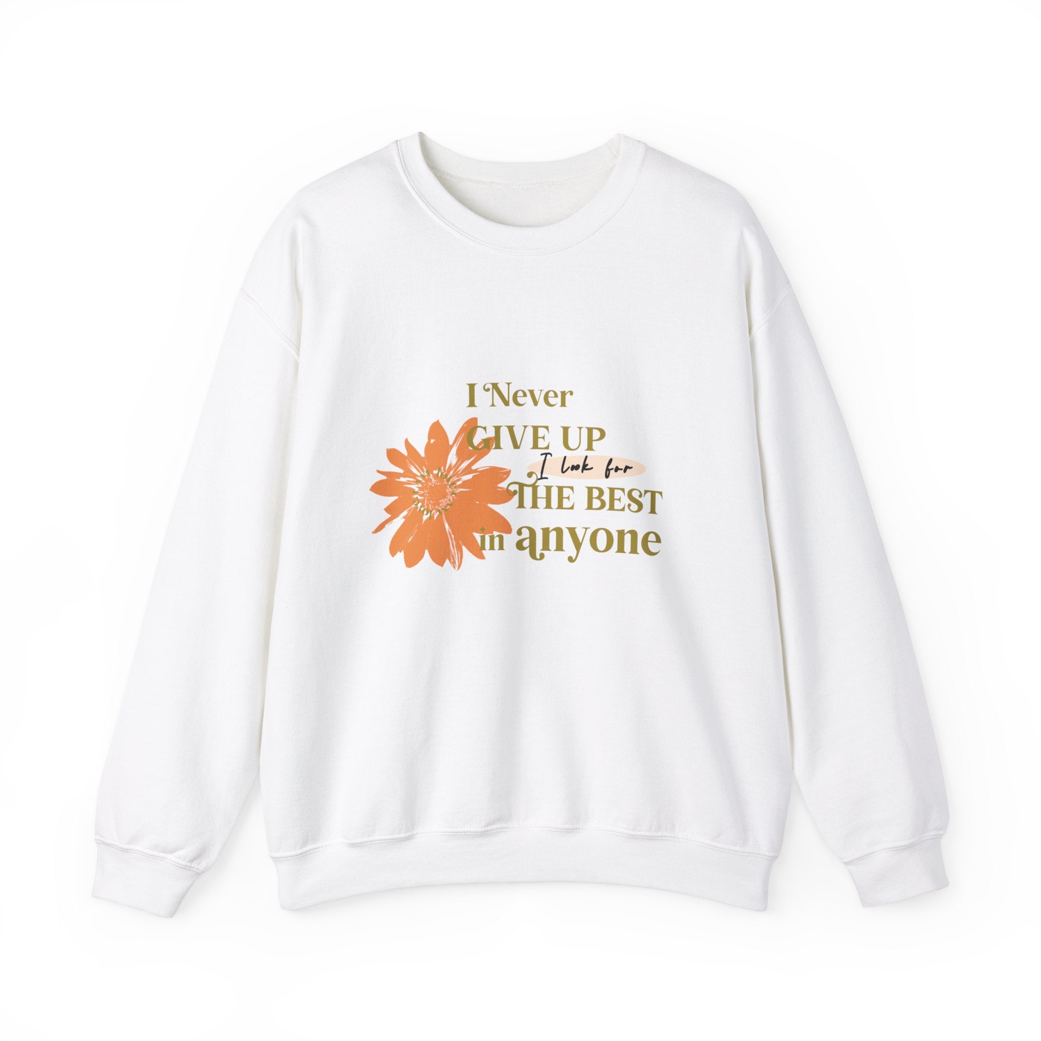 I Never Give Up Unisex Heavy Blend™ Crewneck Sweatshirt - TBM