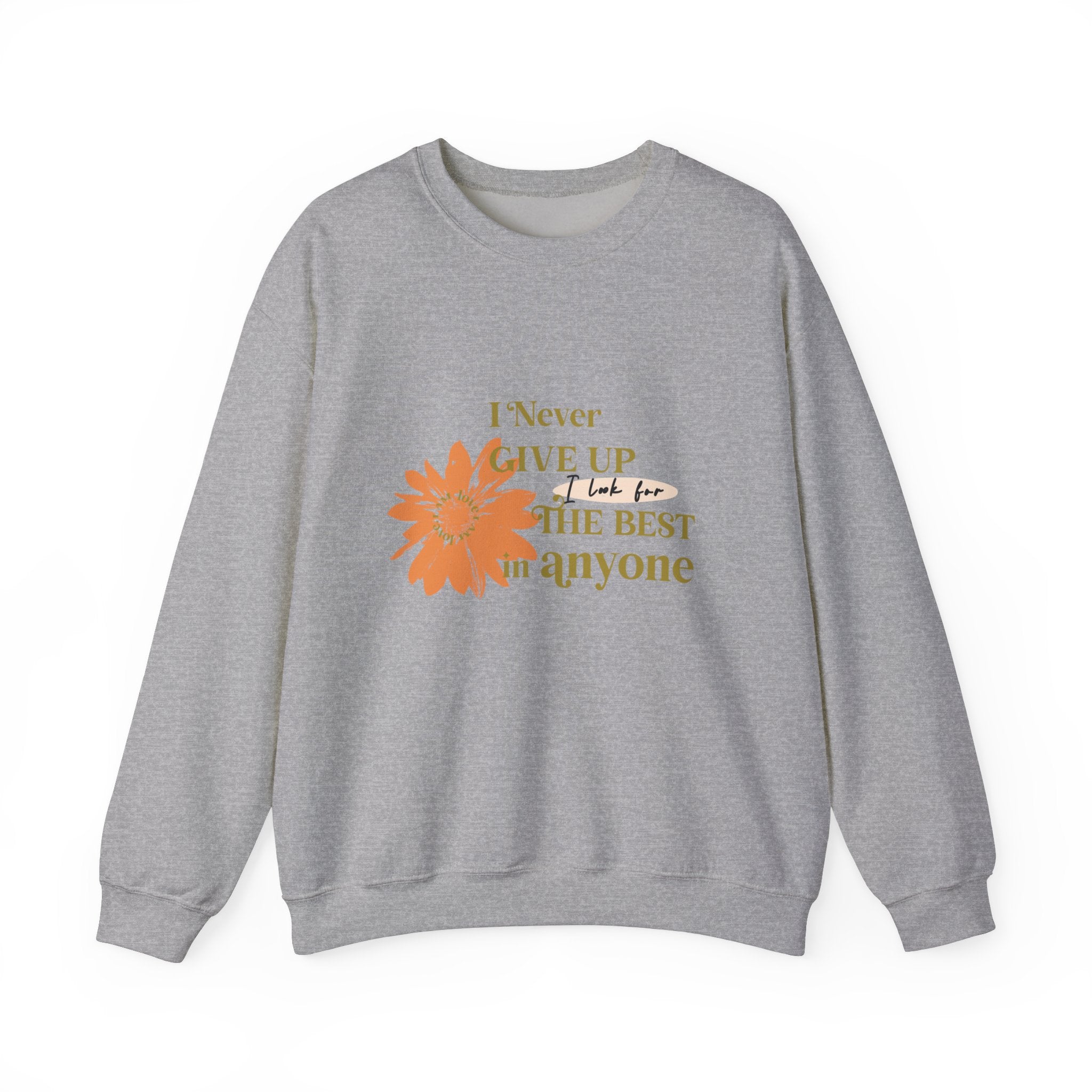 I Never Give Up Unisex Heavy Blend™ Crewneck Sweatshirt - TBM