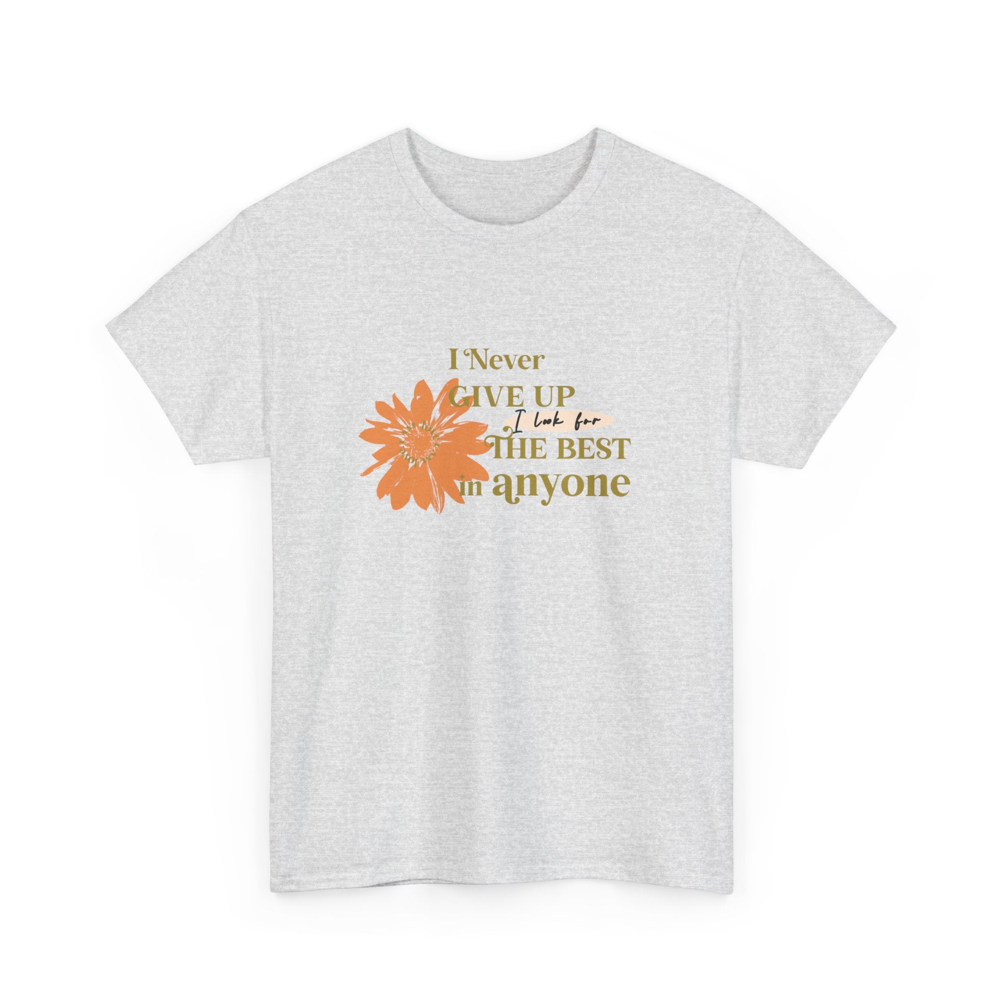 I Never give up Unisex Heavy Cotton Tee - TBM