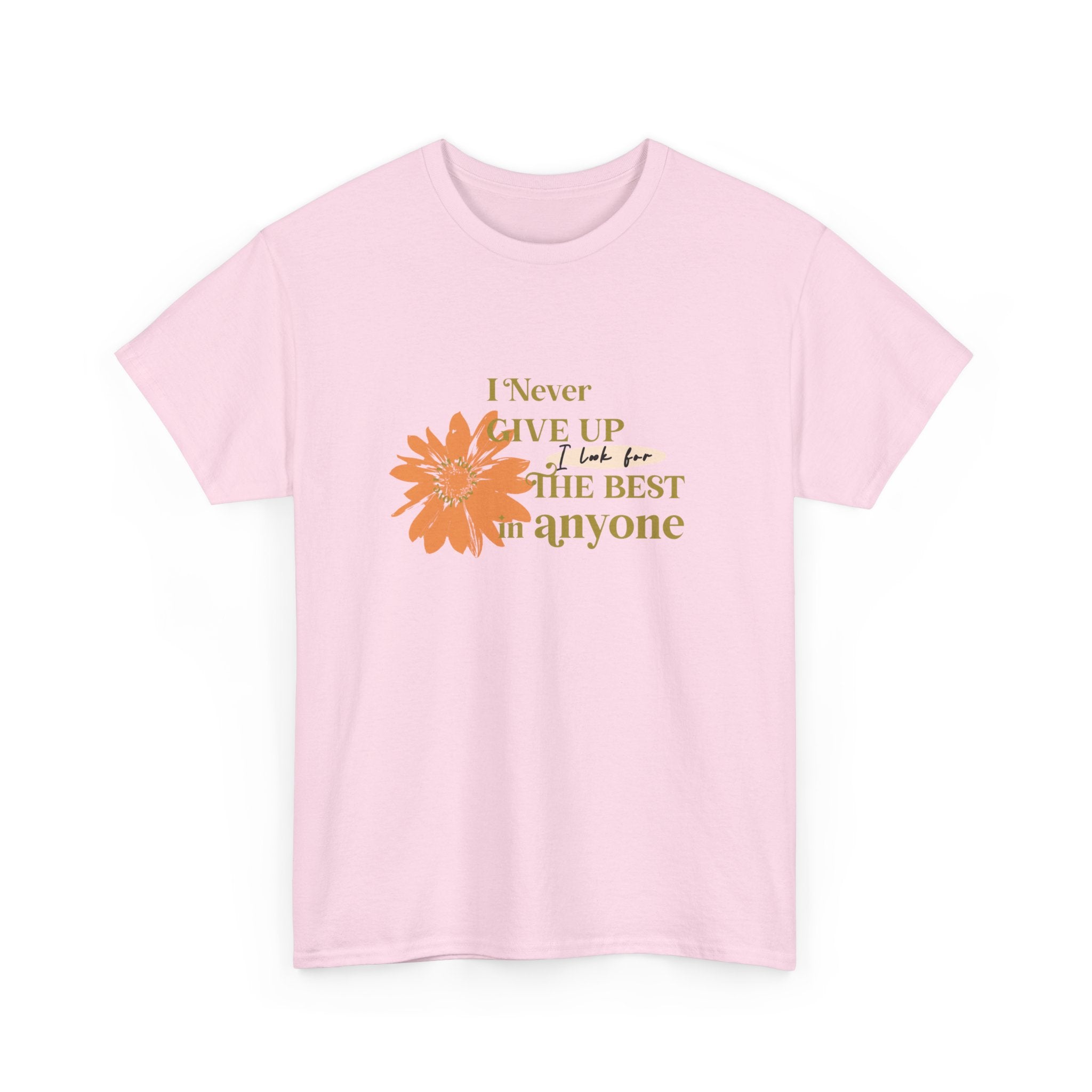 I Never give up Unisex Heavy Cotton Tee - TBM