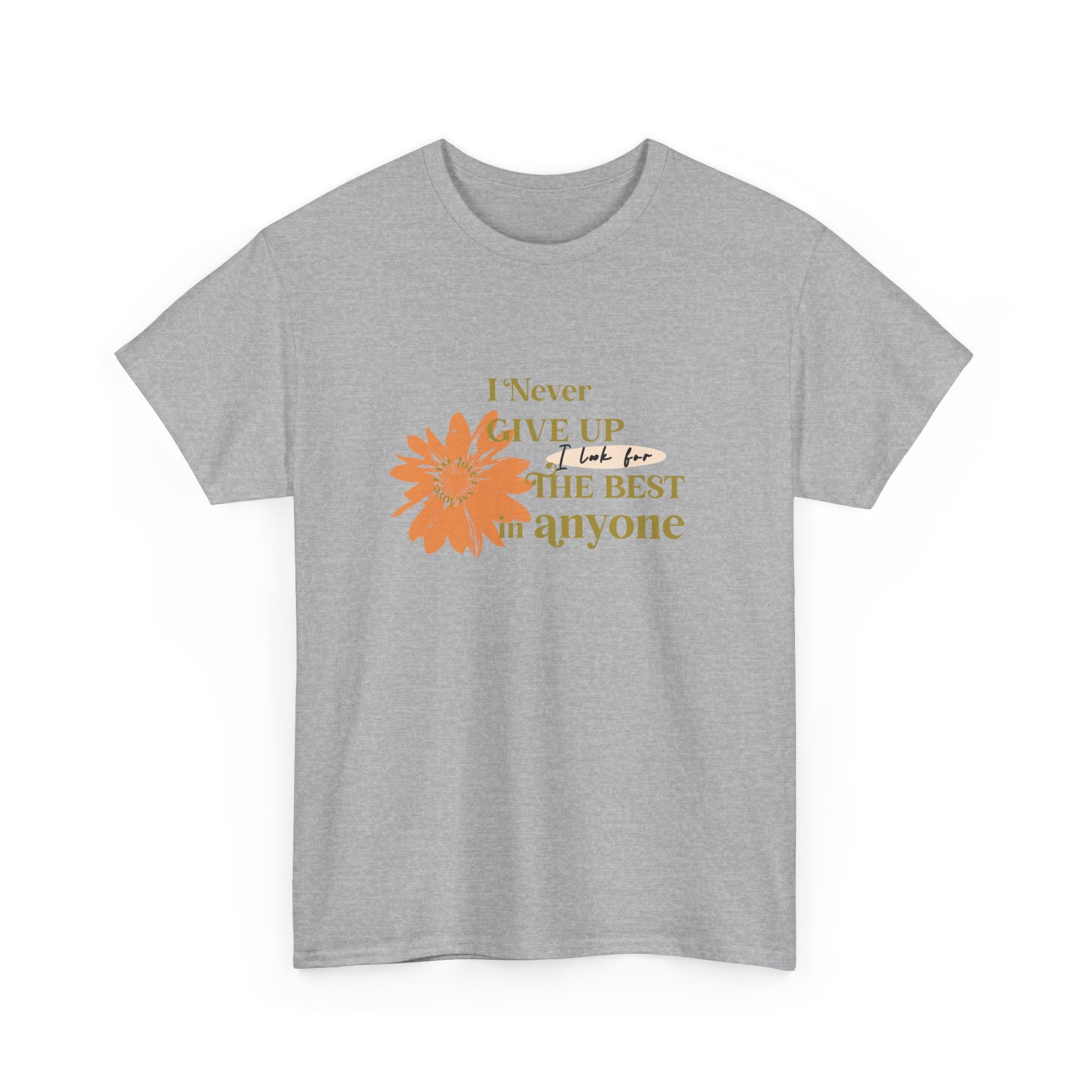 I Never give up Unisex Heavy Cotton Tee - TBM