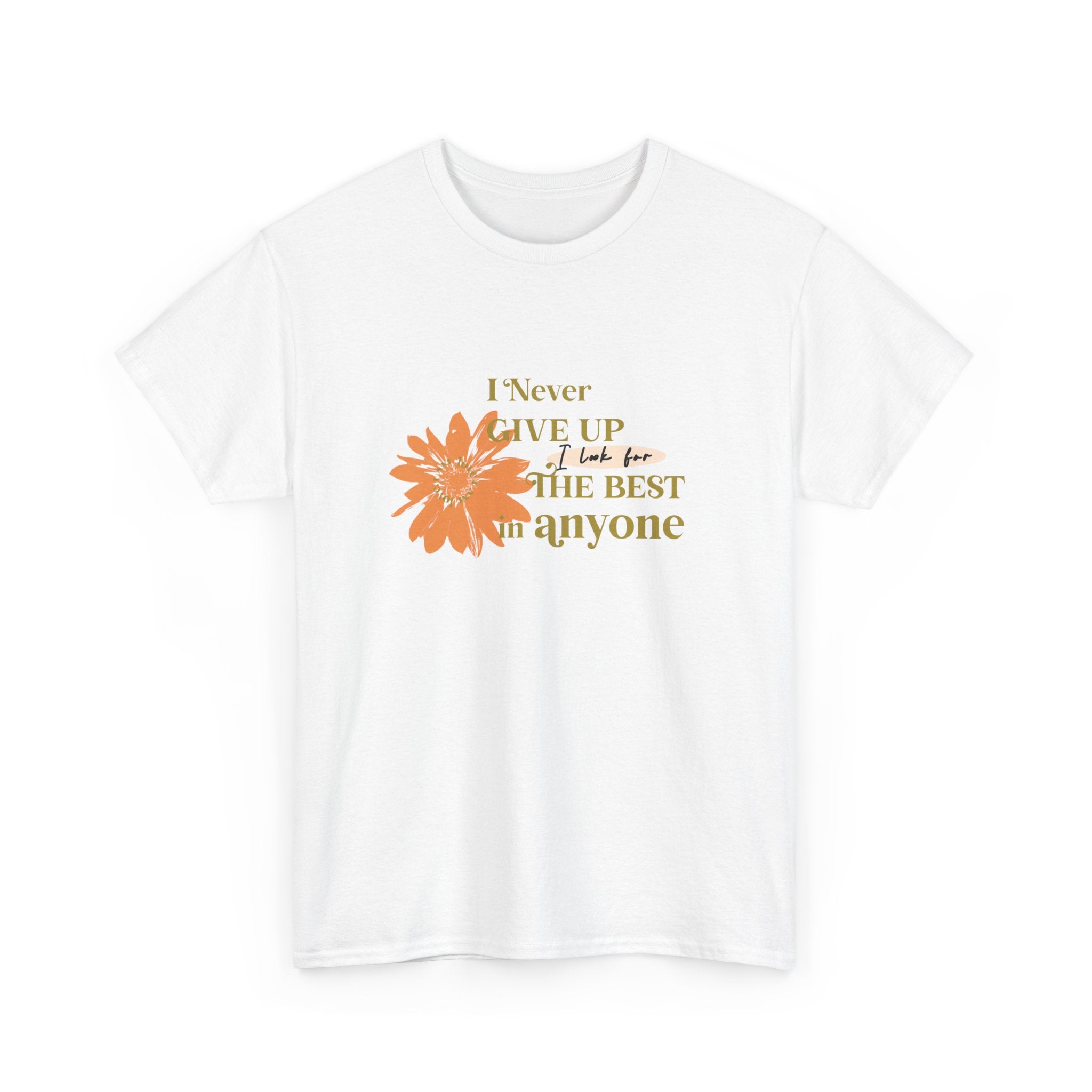 I Never give up Unisex Heavy Cotton Tee - TBM
