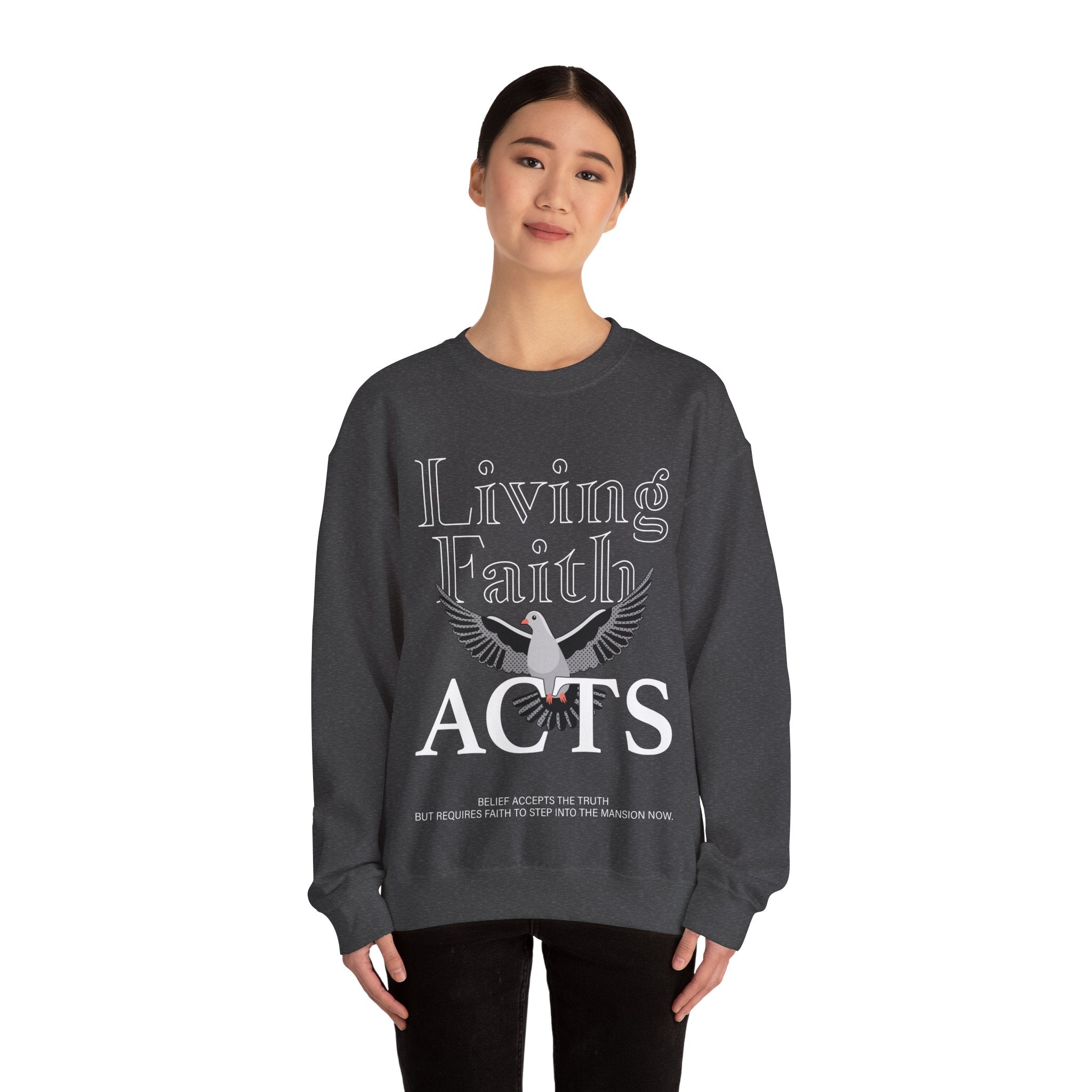 Living Faith Unisex Heavy Blend™ Crewneck Sweatshirt - TBM