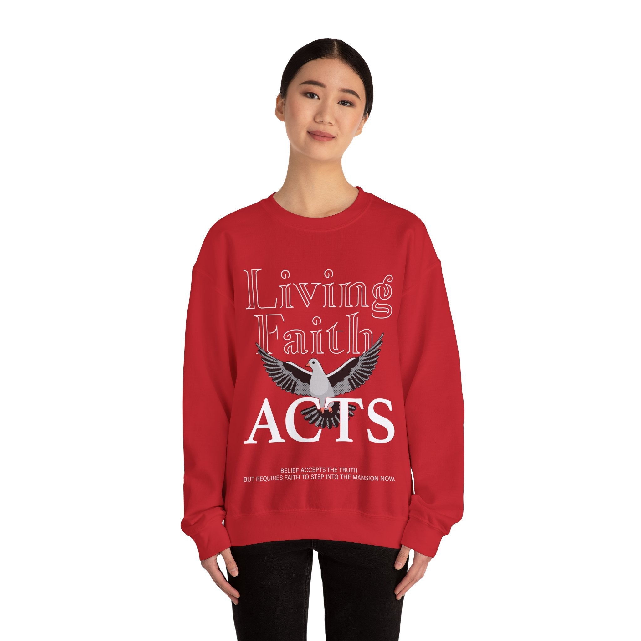 Living Faith Unisex Heavy Blend™ Crewneck Sweatshirt - TBM