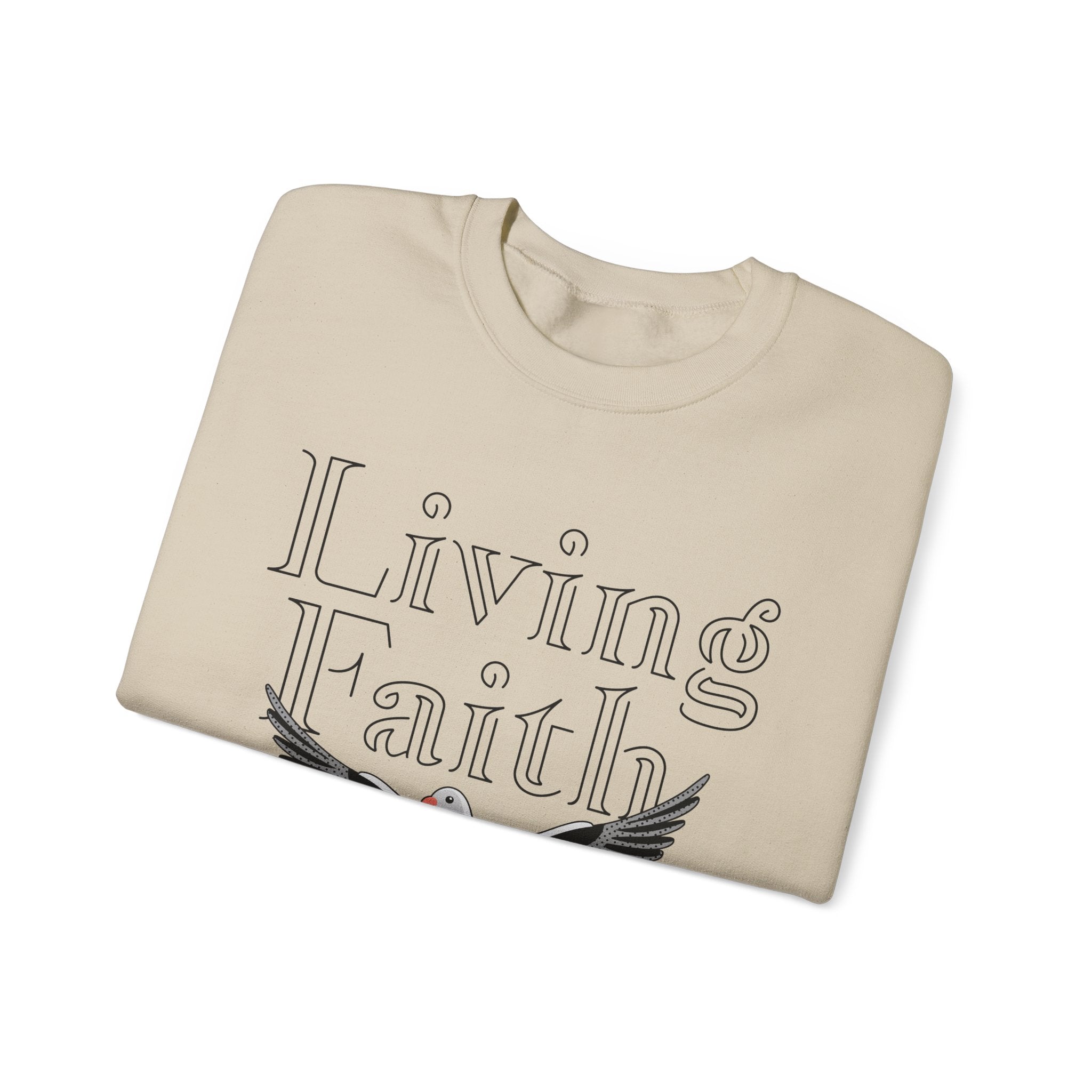 Living faith Unisex Heavy Blend™ Crewneck Sweatshirt - TBM