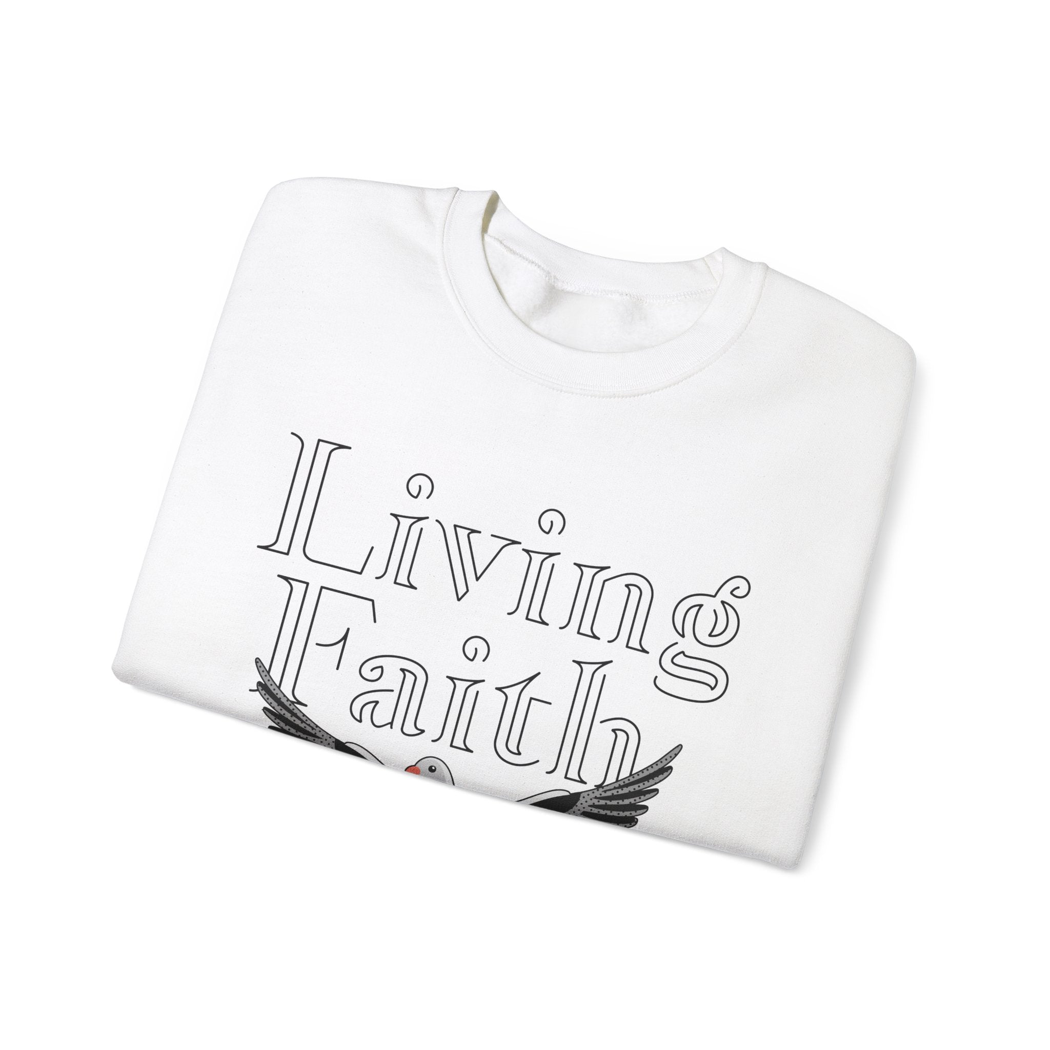 Living faith Unisex Heavy Blend™ Crewneck Sweatshirt - TBM