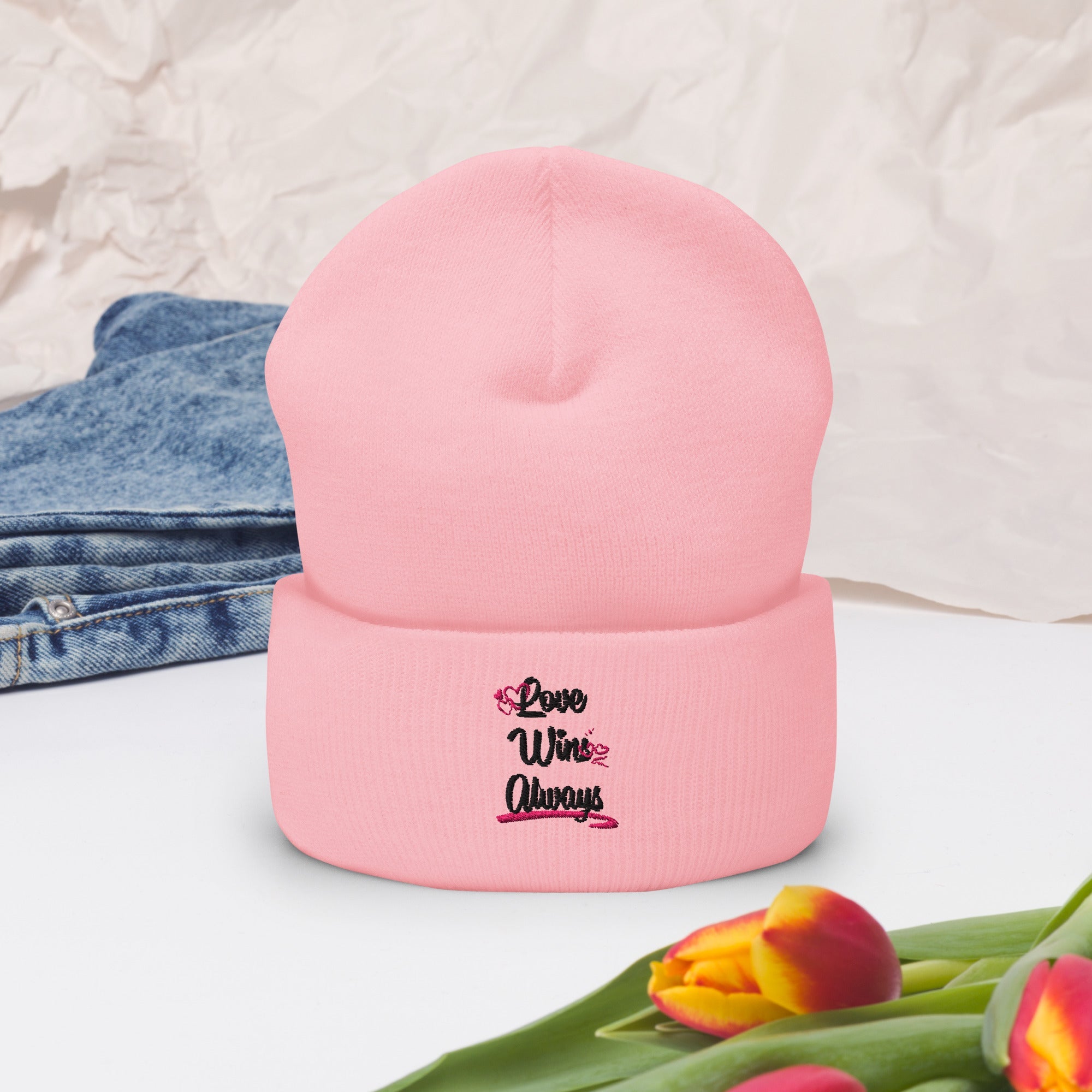 Love Win Always Cuffed Beanie - TBM