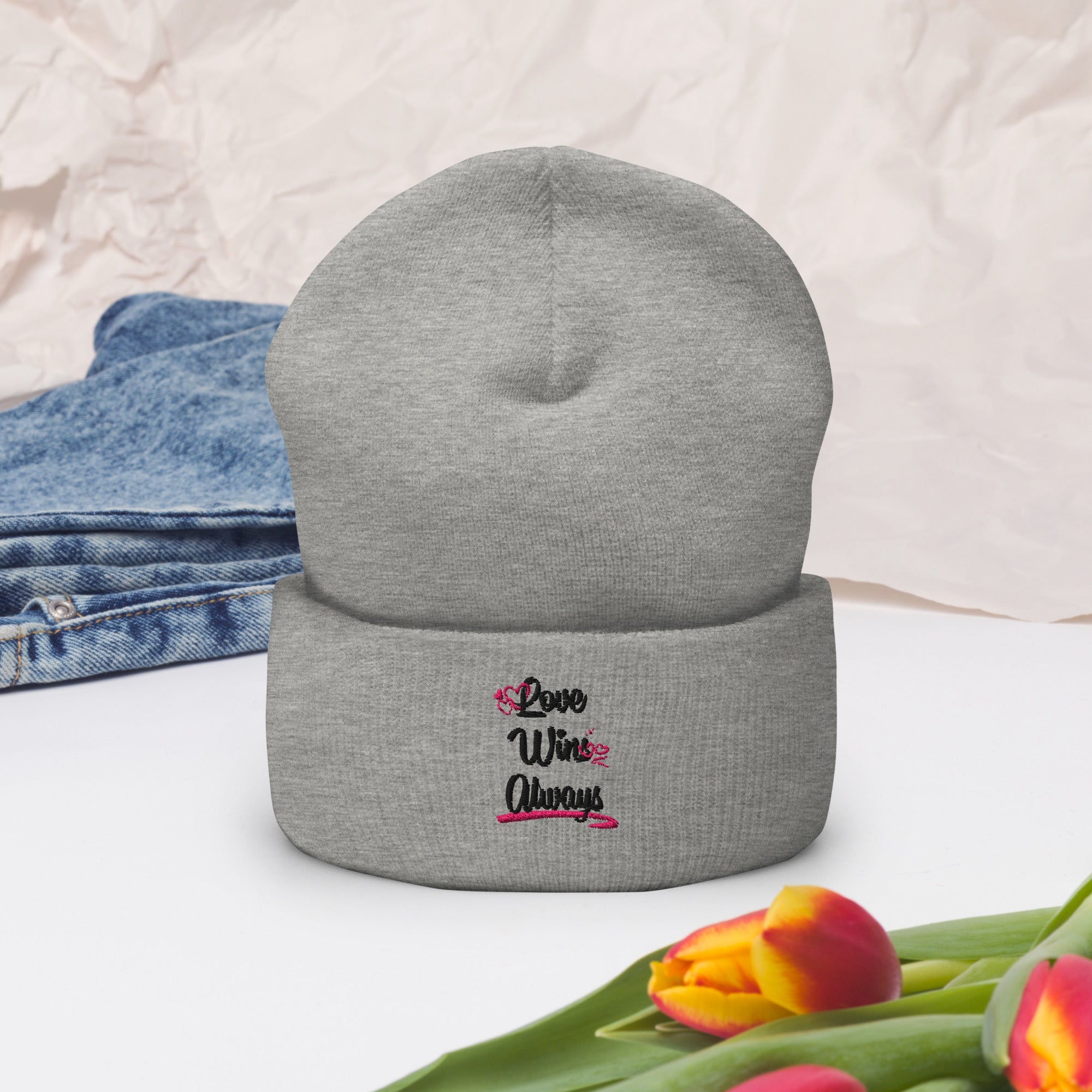 Love Win Always Cuffed Beanie - TBM