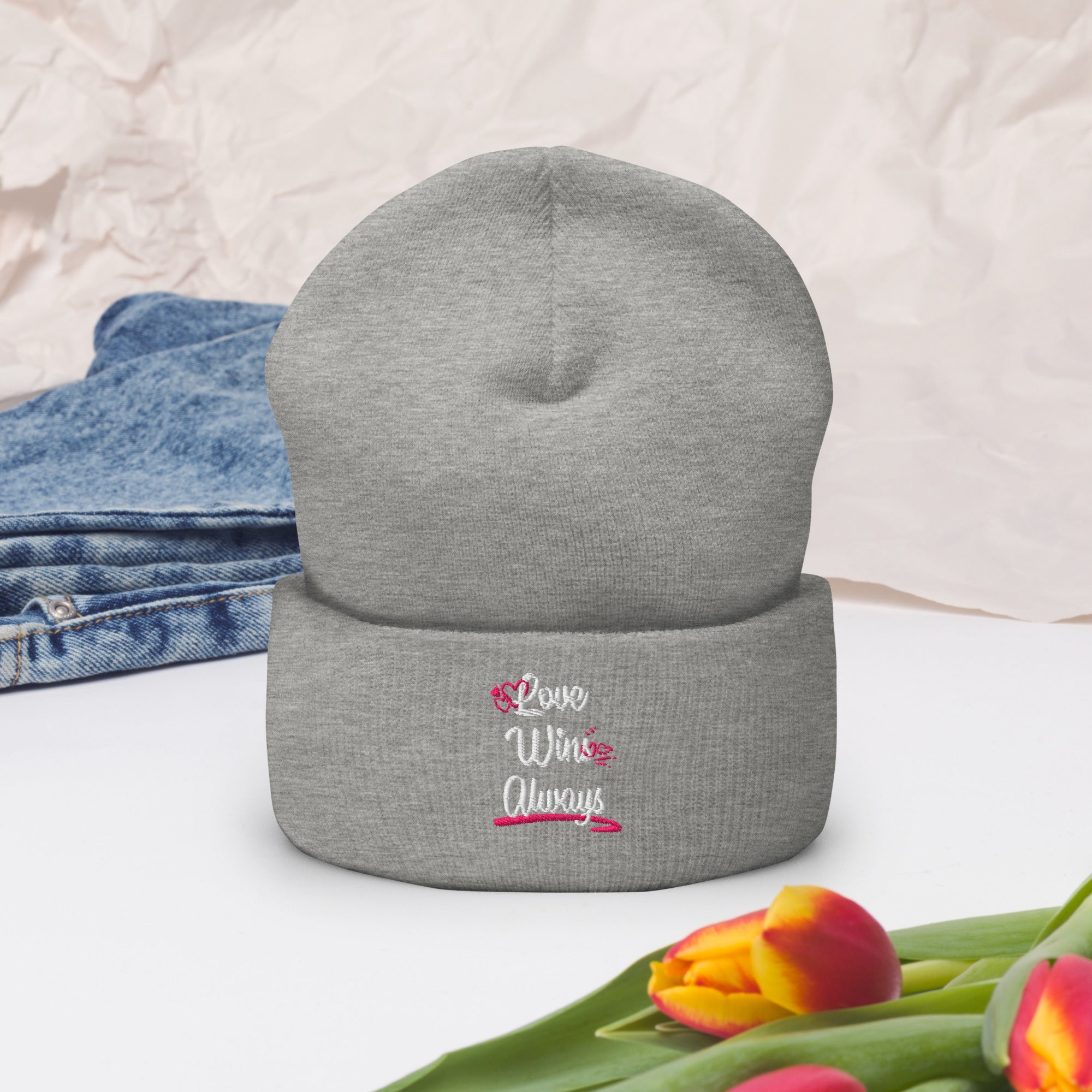 Love Win Always Cuffed Beanie - TBM