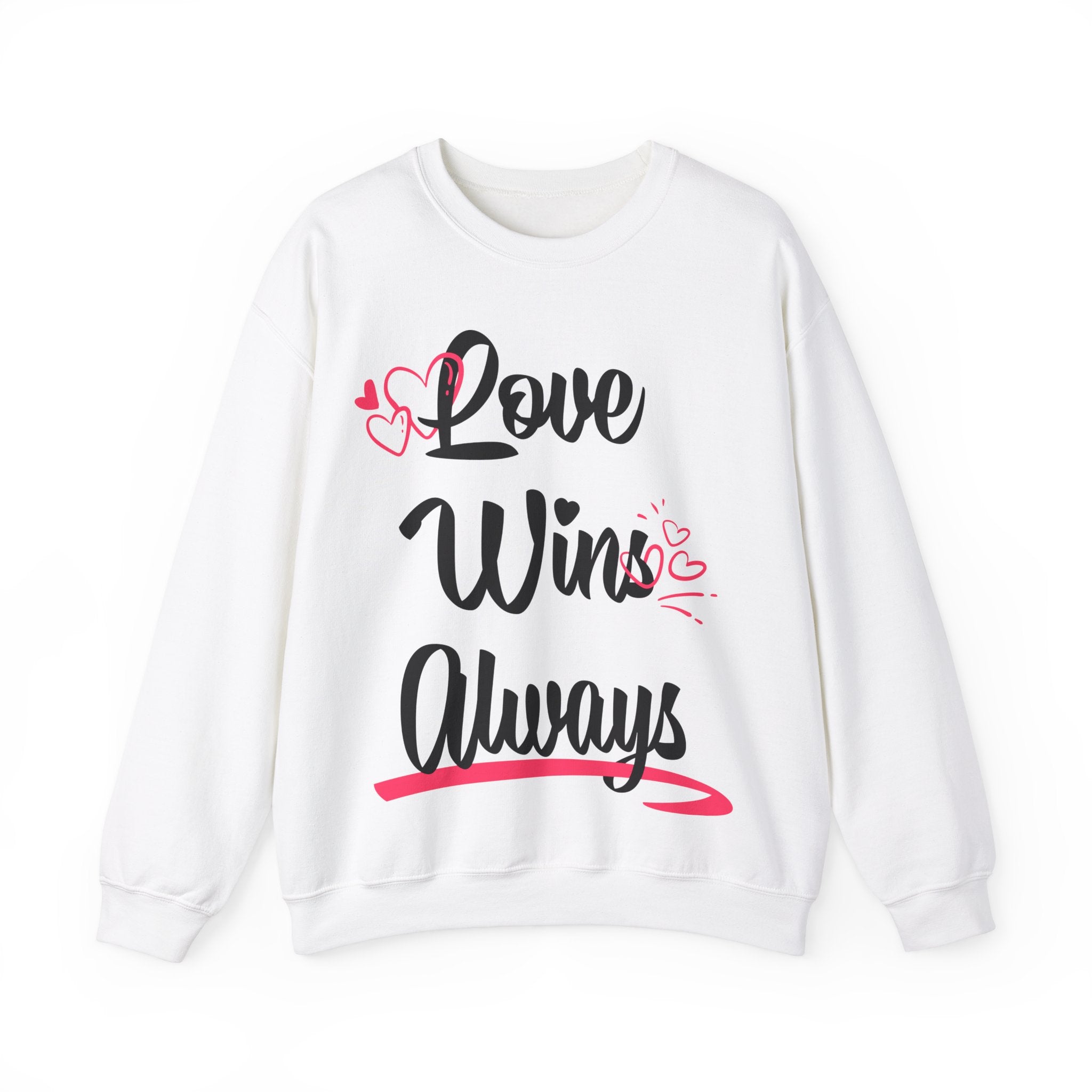 Love Win Always Unisex Heavy Blend™ Crewneck Sweatshirt - TBM