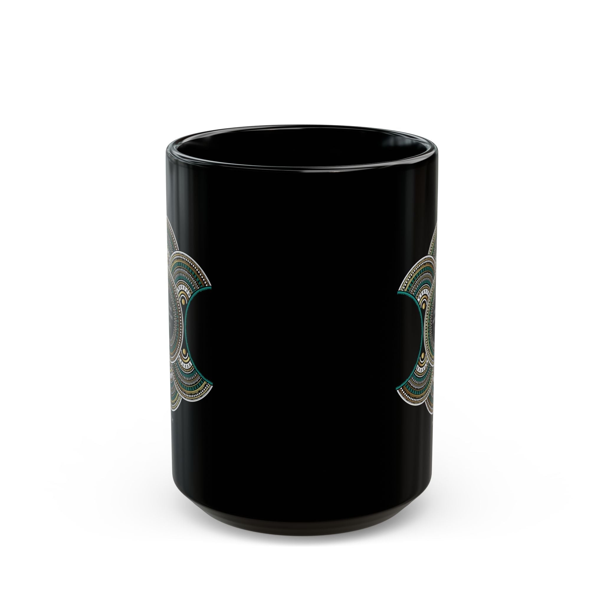 Mandala art Black Mug I Keep No Record of Wrong Done to Me (11oz, 15oz) - TBM