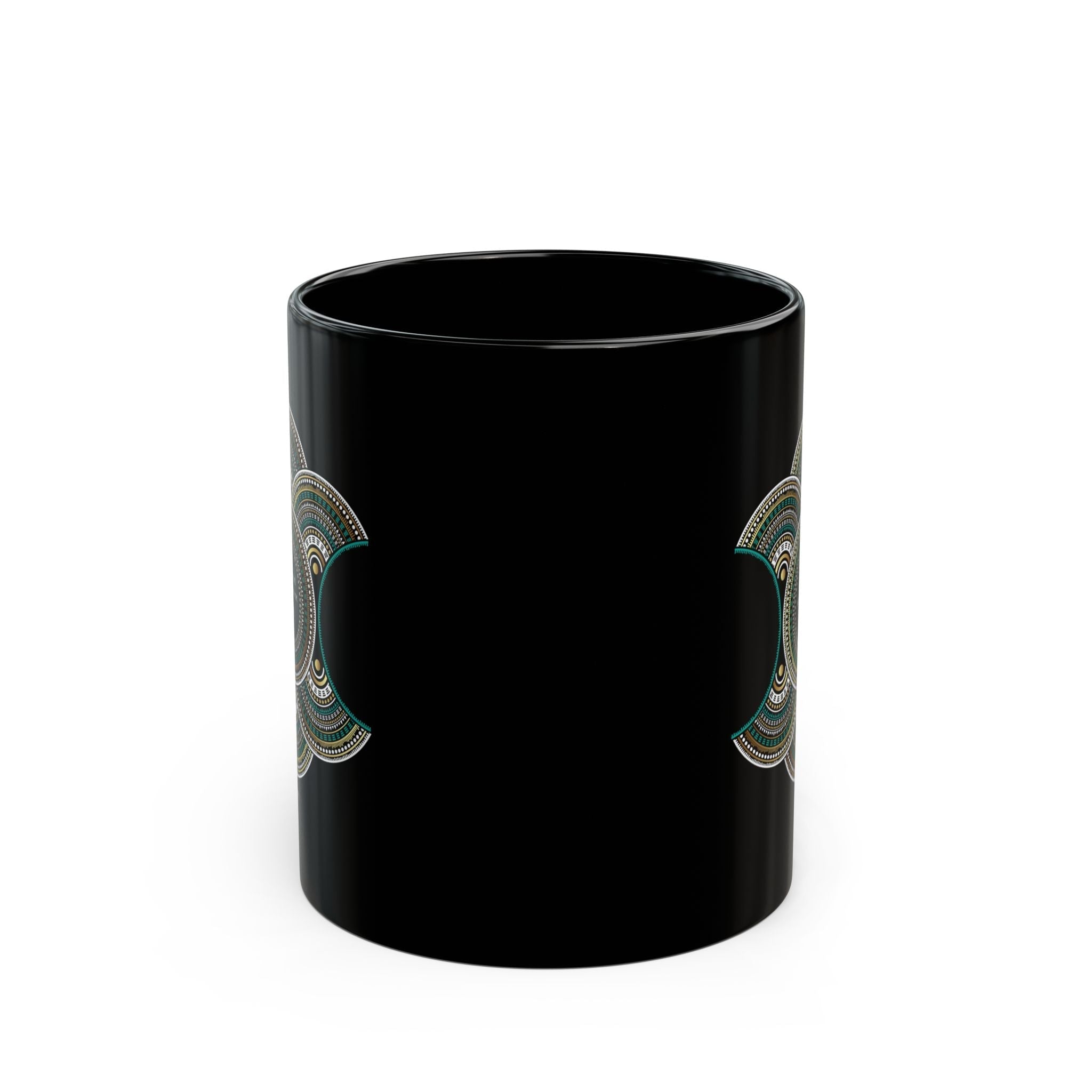 Mandala art Black Mug I Keep No Record of Wrong Done to Me (11oz, 15oz) - TBM
