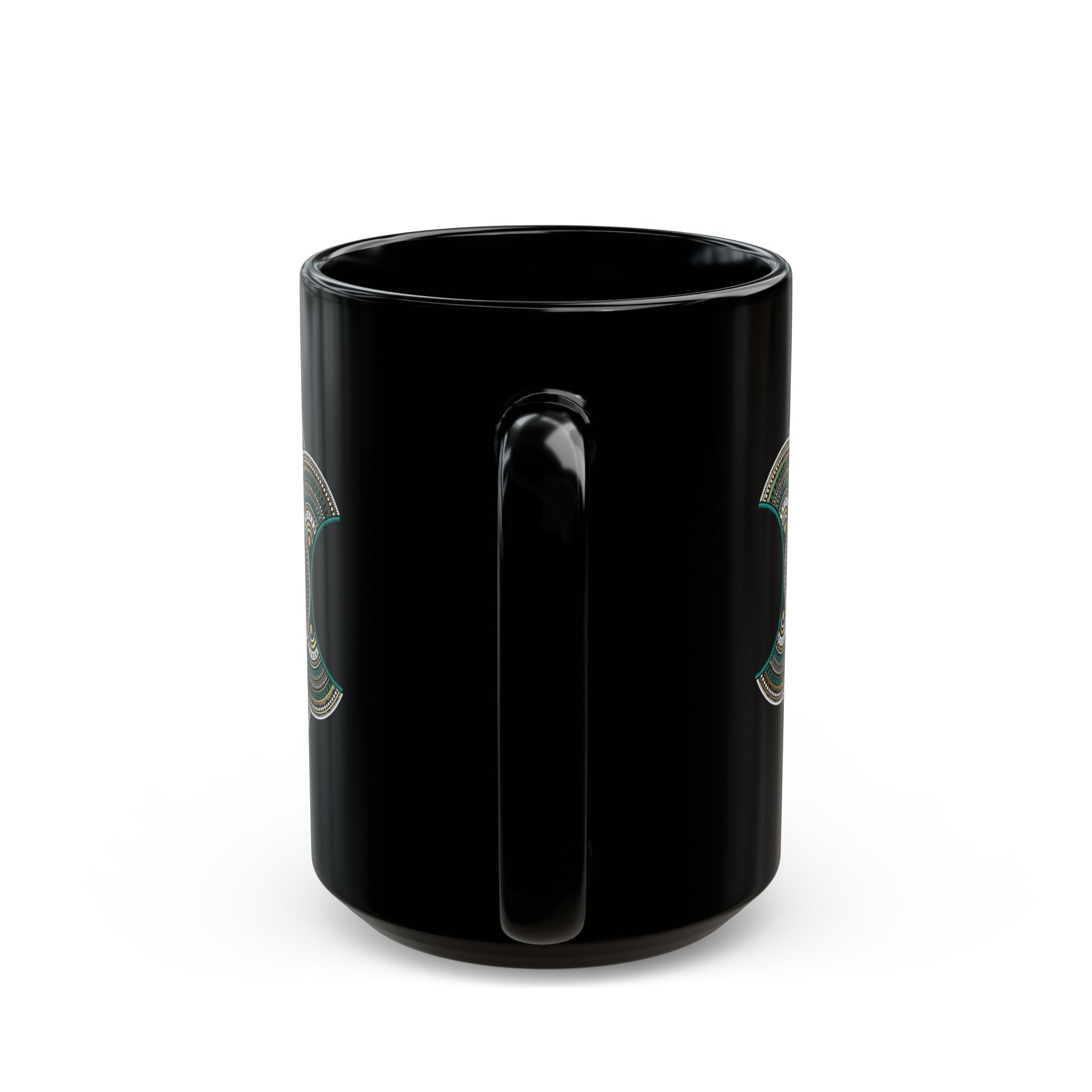 Mandala art Black Mug I Keep No Record of Wrong Done to Me (11oz, 15oz) - TBM