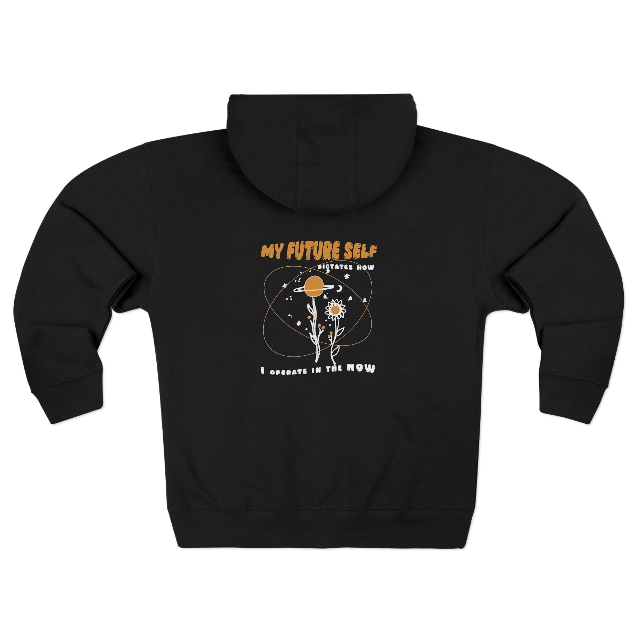 My Future Self Zip Hoodie — Inspirational Astronaut Graphic Zip - Up - TBM
