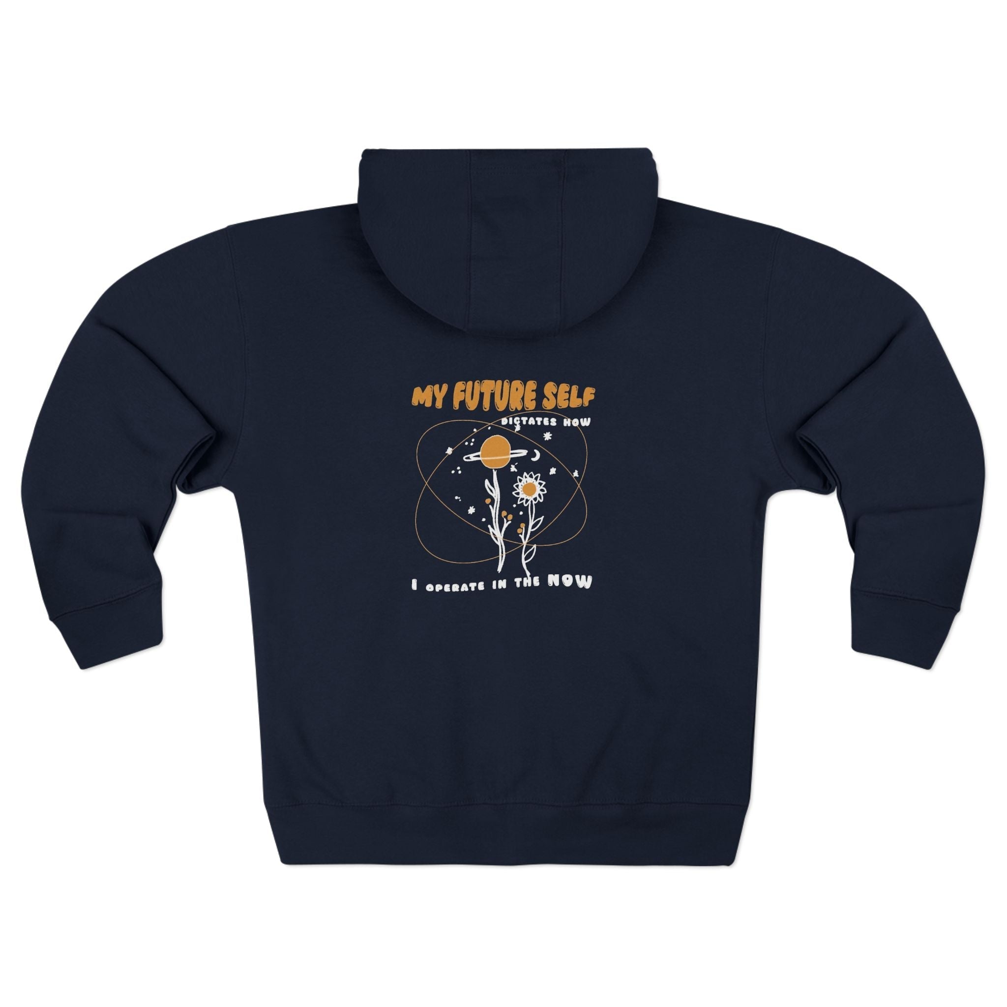 My Future Self Zip Hoodie — Inspirational Astronaut Graphic Zip - Up - TBM
