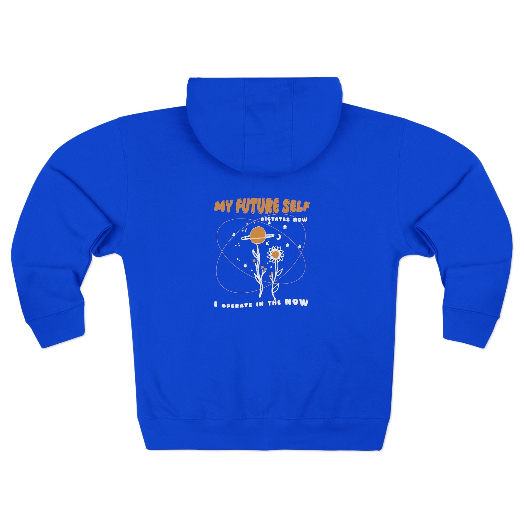 My Future Self Zip Hoodie — Inspirational Astronaut Graphic Zip - Up - TBM
