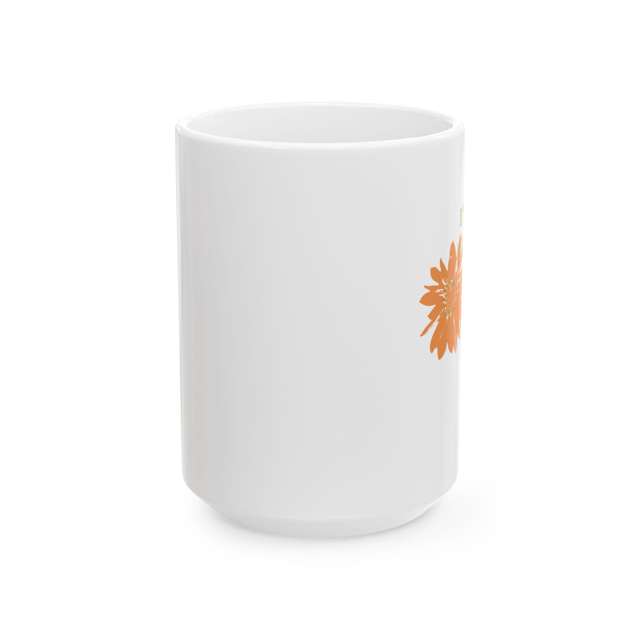 NEVER GIVE UP Ceramic Mug, (11oz, 15oz) - TBM