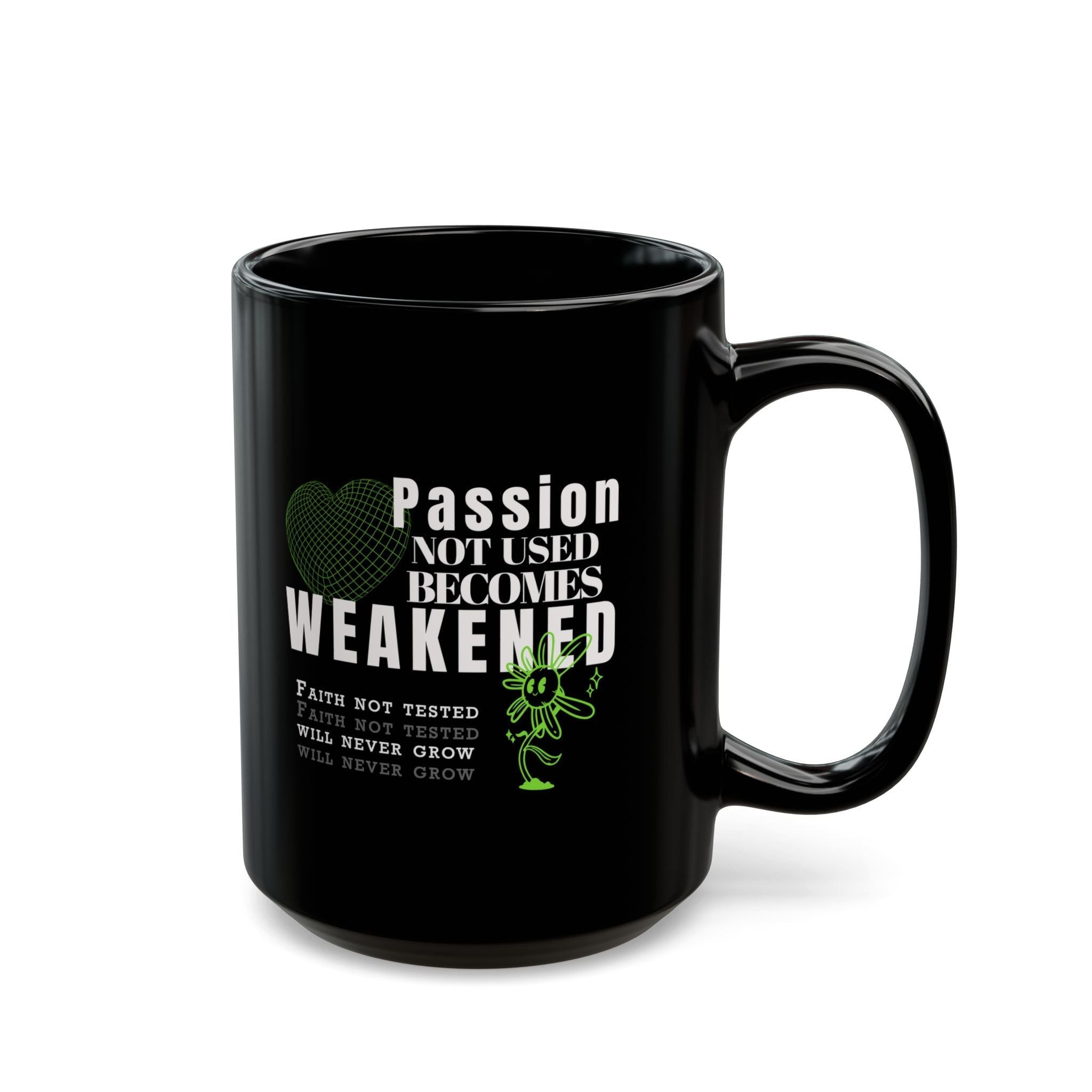 Passion & Faith Black Ceramic Mug - TBM
