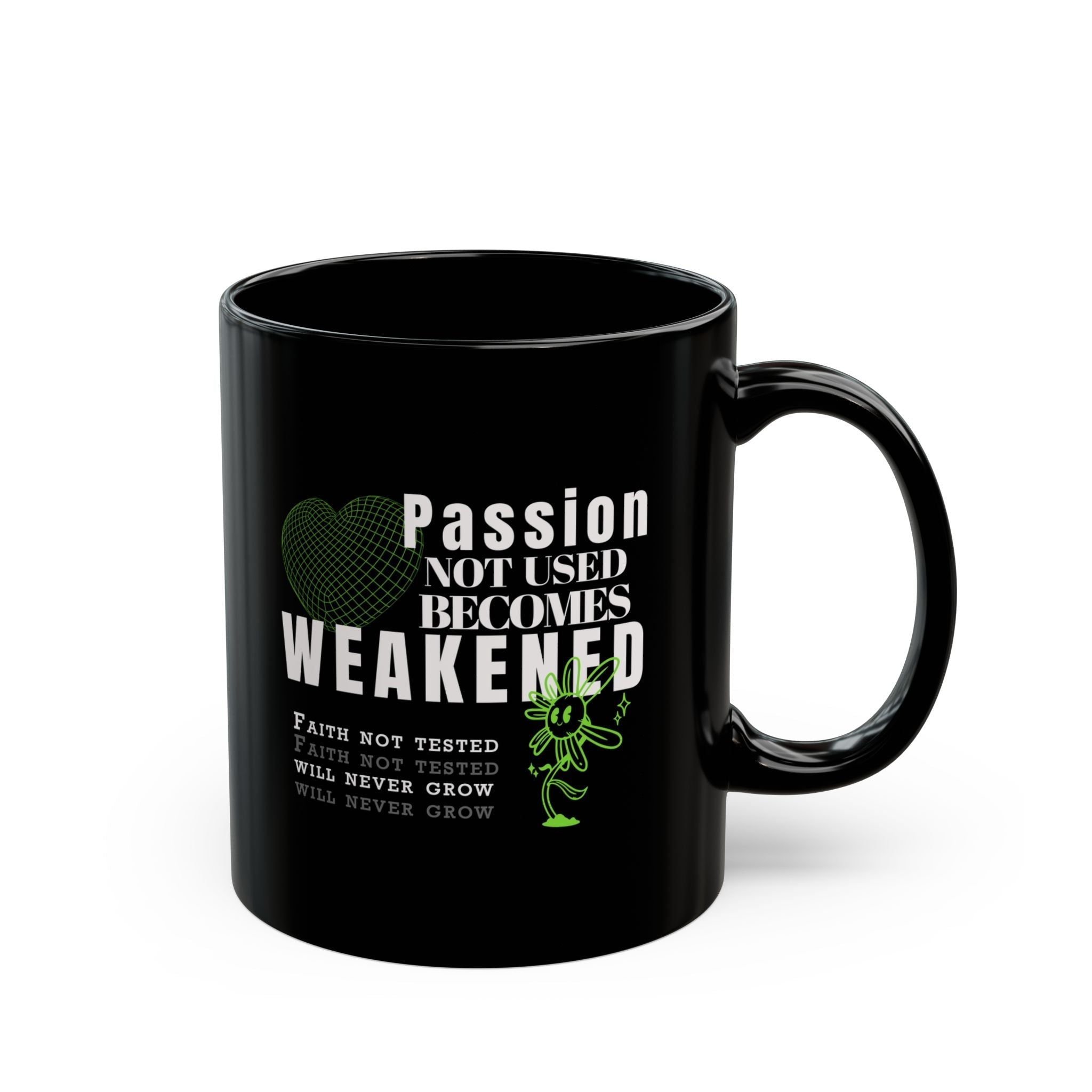 Passion & Faith Black Ceramic Mug - TBM