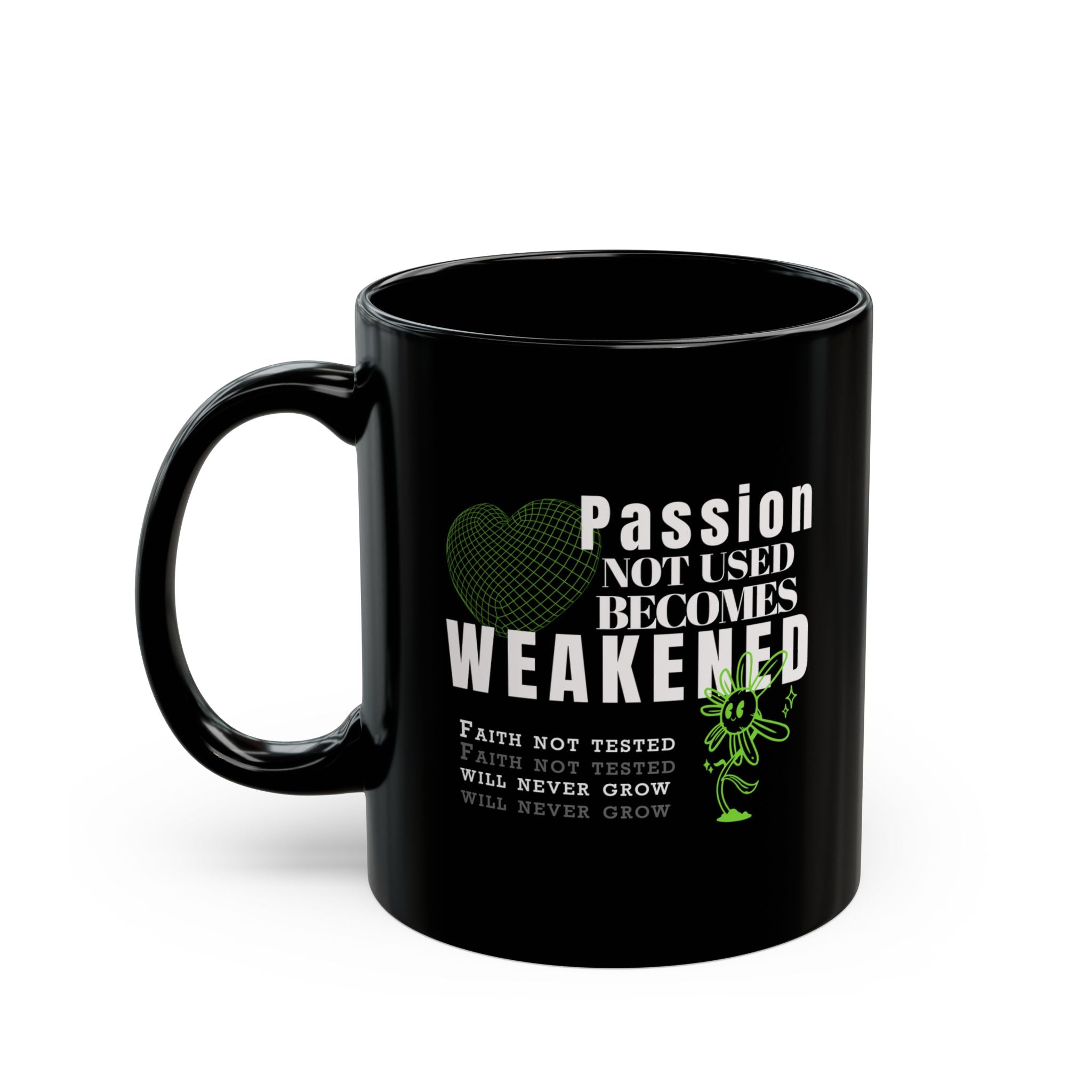Passion & Faith Black Ceramic Mug - TBM