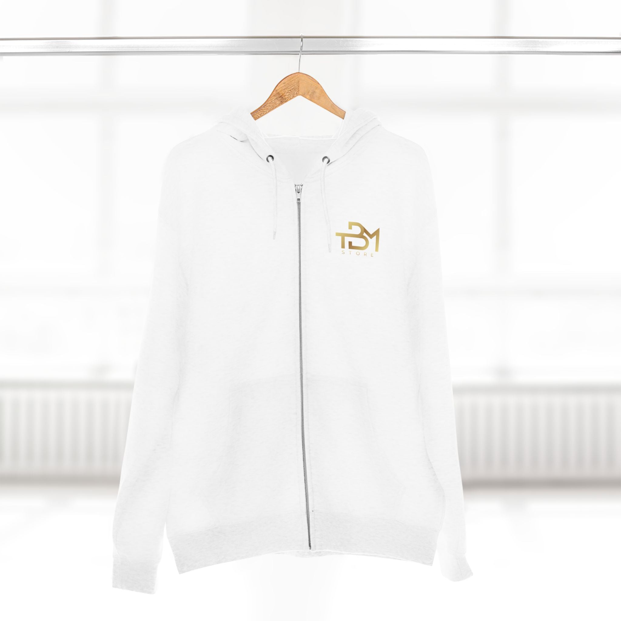 Truly Blessed Zip Hoodie — ‘I Am Truly Blessed’ Gold Graphic Zip - Up - TBM