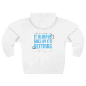 Zip Hoodie — "It Always Goes By Its Settings" Graphic Zip - Up Hoodie - TBM